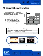 Предварительный просмотр 1 страницы PMC-Sierra Gigabit Ethernet Switching Specification Sheet