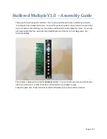 Preview for 1 page of PMFoundations Buffered Multipl Assembly Manual