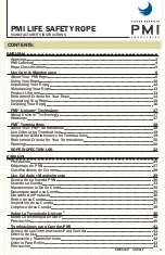 PMI LIFE SAFETY ROPE Manufacturer'S Instructions preview