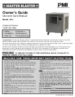 Preview for 1 page of PMI Master Blaster MB8 Owner'S Manual