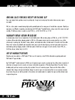 Preview for 24 page of PMI Piranha VTL Owner'S Manual