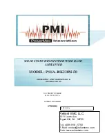 PMI PSSA-10K230M-50 Operating And Maintenance Instructions Manual preview