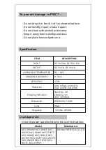 Preview for 4 page of PN Telecom PWC-1 User Manual