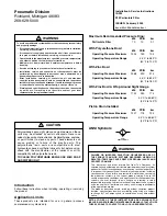 Preview for 1 page of Pneumatic Division IS-F35 Installation & Service Instructions