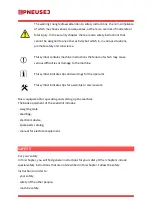 Preview for 5 page of Pneusej Venga 400 Operation Manual