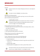 Preview for 21 page of Pneusej Venga 400 Operation Manual