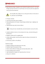 Preview for 29 page of Pneusej Venga 400 Operation Manual