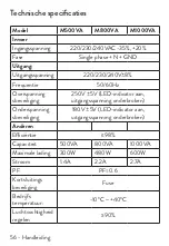 Предварительный просмотр 56 страницы PNI AVR M1000VA User Manual