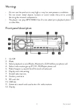 Предварительный просмотр 3 страницы PNI Clementine 8428BT User Manual