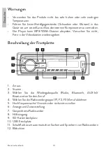 Предварительный просмотр 10 страницы PNI Clementine 8428BT User Manual