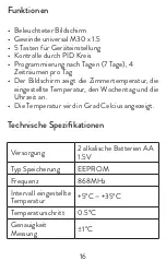 Preview for 16 page of PNI CT25T User Manual