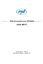 PNI GreenHouse SP Series User Manual preview