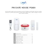 PNI SAFE HOUSE PG600 User Manual preview