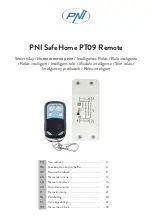 PNI SafeHome PT09 Remote User Manual preview