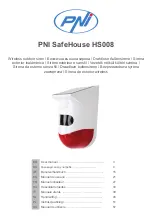 PNI SafeHouse HS008 User Manual preview