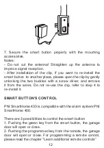 Предварительный просмотр 12 страницы PNI SmartHome SM433 User Manual