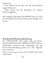 Preview for 20 page of PNI SmartHome WP800 User Manual