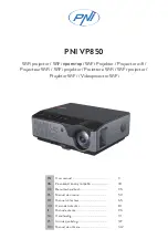 PNI Vp850 User Manual preview