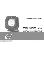 Предварительный просмотр 1 страницы PNI Wayfinder V700 Operation Manual