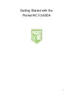 Pocket NC V2-50DA Manual preview