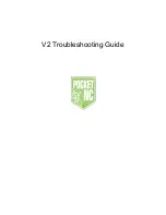 Preview for 1 page of Pocket NC V2 Troubleshooting Manual