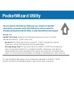 Предварительный просмотр 7 страницы Pocket Wizard AC3 Quick Manual