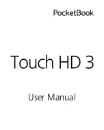 Предварительный просмотр 1 страницы Pocketbook Touch HD 3 User Manual