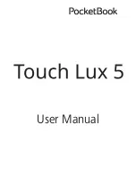 Pocketbook Touch Lux 5 User Manual предпросмотр