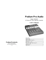 Podium Pro Audio MX602 User Manual предпросмотр