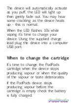 Preview for 3 page of PodPods Vape Device User Manual