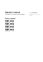 Poettinger TOP 342 Operator'S Manual preview