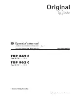 Poettinger TOP 842 C Operator'S Manual предпросмотр