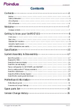 Preview for 2 page of Poindus VariPOS 715S User Manual