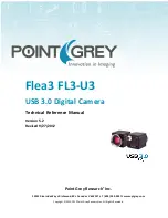 Point Grey Flea3 FL3-U3 Technical Reference Manual preview