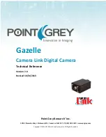 Point Grey Gazelle GZL-CL-22C5M-C Technical Reference preview