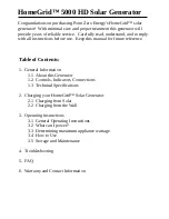 Preview for 2 page of Point Zero HomeGrid 5000 HD User Manual