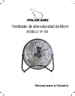 Предварительный просмотр 6 страницы POLAR-AIRE VF-18S Instruction Manual