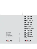 Preview for 1 page of Polar Electro G1 GPS User Manual