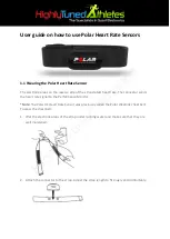 Preview for 1 page of Polar Electro Heart Rate Sensor User Manual