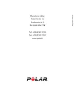 Preview for 125 page of Polar Electro S625X User Manual