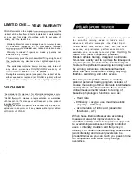 Preview for 2 page of Polar Electro SPORT TESTERT User Instruction Manual