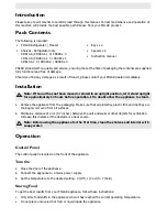 Preview for 3 page of Polar Refrigeration CD080-A Instruction Manual