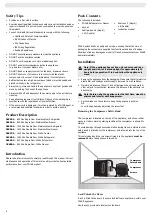 Preview for 2 page of Polar Refrigeration DL893-A Instruction Manual