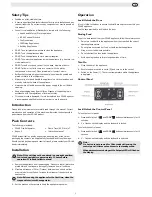 Preview for 3 page of Polar Refrigeration u631 Manual