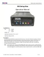 POLARA iNS Operation Manual preview