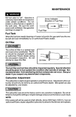 Preview for 69 page of Polaris 0964588 Owner'S Safety And Maintenance Manual