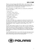 Предварительный просмотр 3 страницы Polaris 120 Indy Owner'S Manual