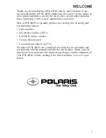 Preview for 5 page of Polaris 120 PRO R 2013 Owner'S Manual