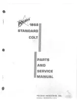 Polaris 1968 Standart Colt Parts And Service Manual preview