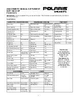 Preview for 1 page of Polaris 2000 INDY 500 XC SP Owner'S Manual